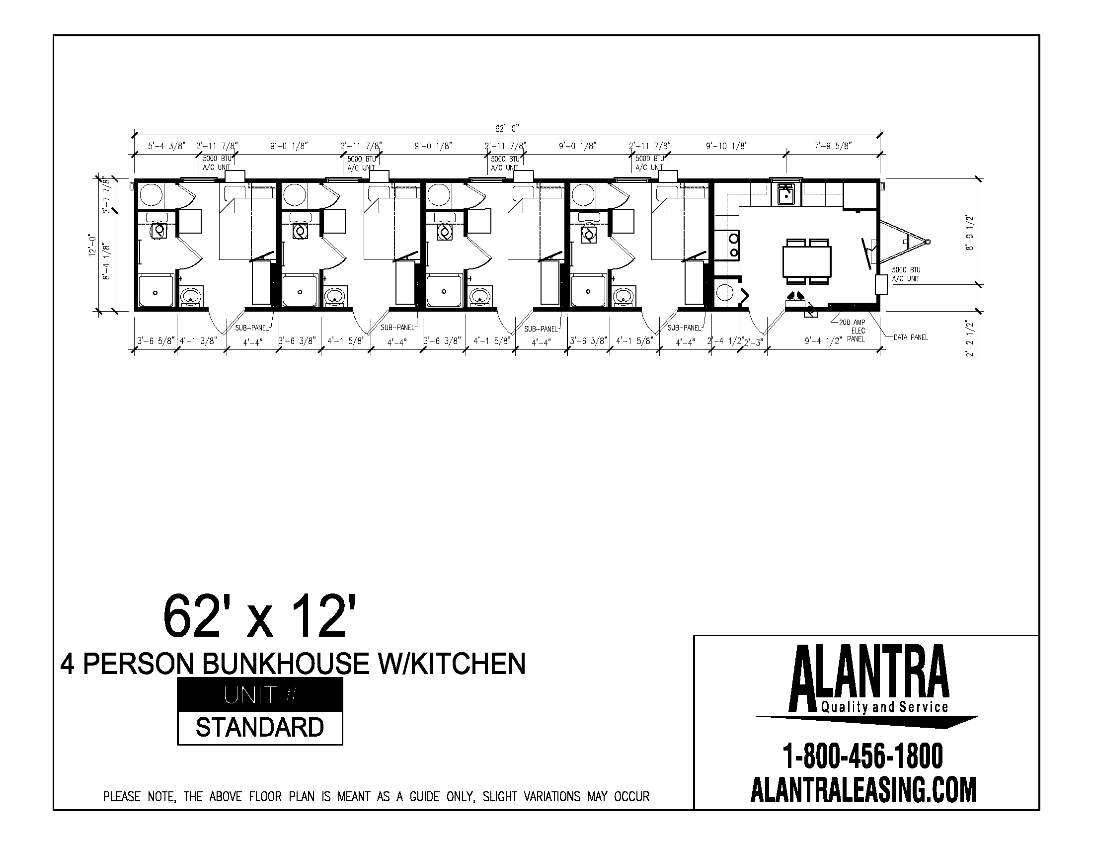 4 Person Bunkhouse with Kitchen Website 2026